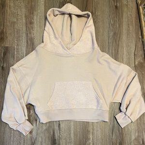 Zenana French Terry crop hoodie small